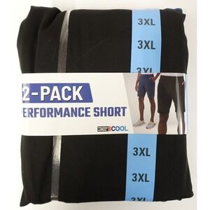 32 Degrees Performance Shorts Men 3XL Comfort Stretch Breathable Pockets 2-Pack